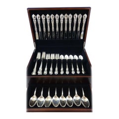 Vintage Hampton Court by Reed & Barton Sterling Silver Flatware Set 12 Service 60 Pieces