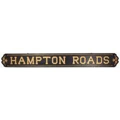 “Hampton Roads” Wood Sign
