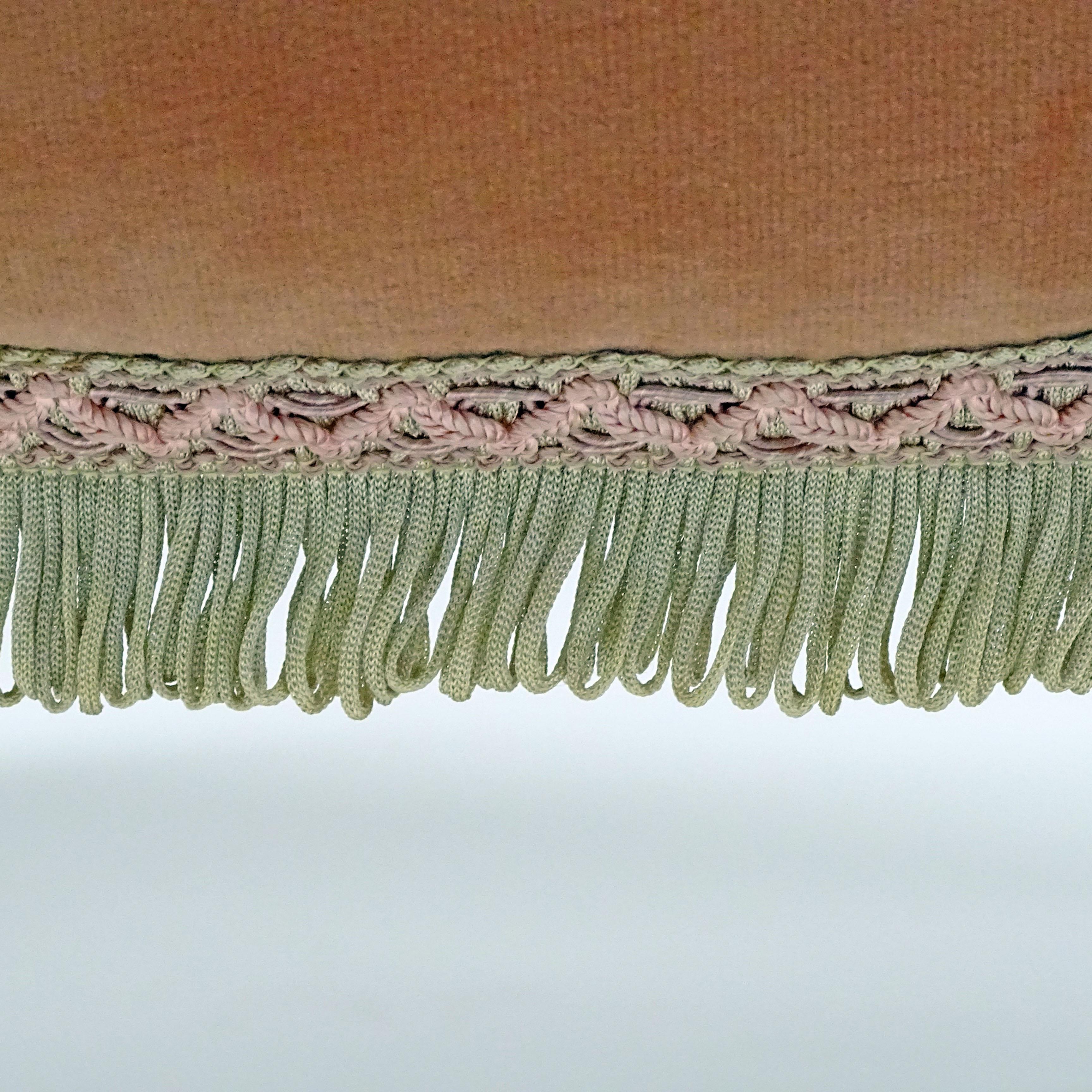 Hampton & Sons Pall Mall Shell Chair in velluto rosa antico, Inghilterra 1880 in vendita 1