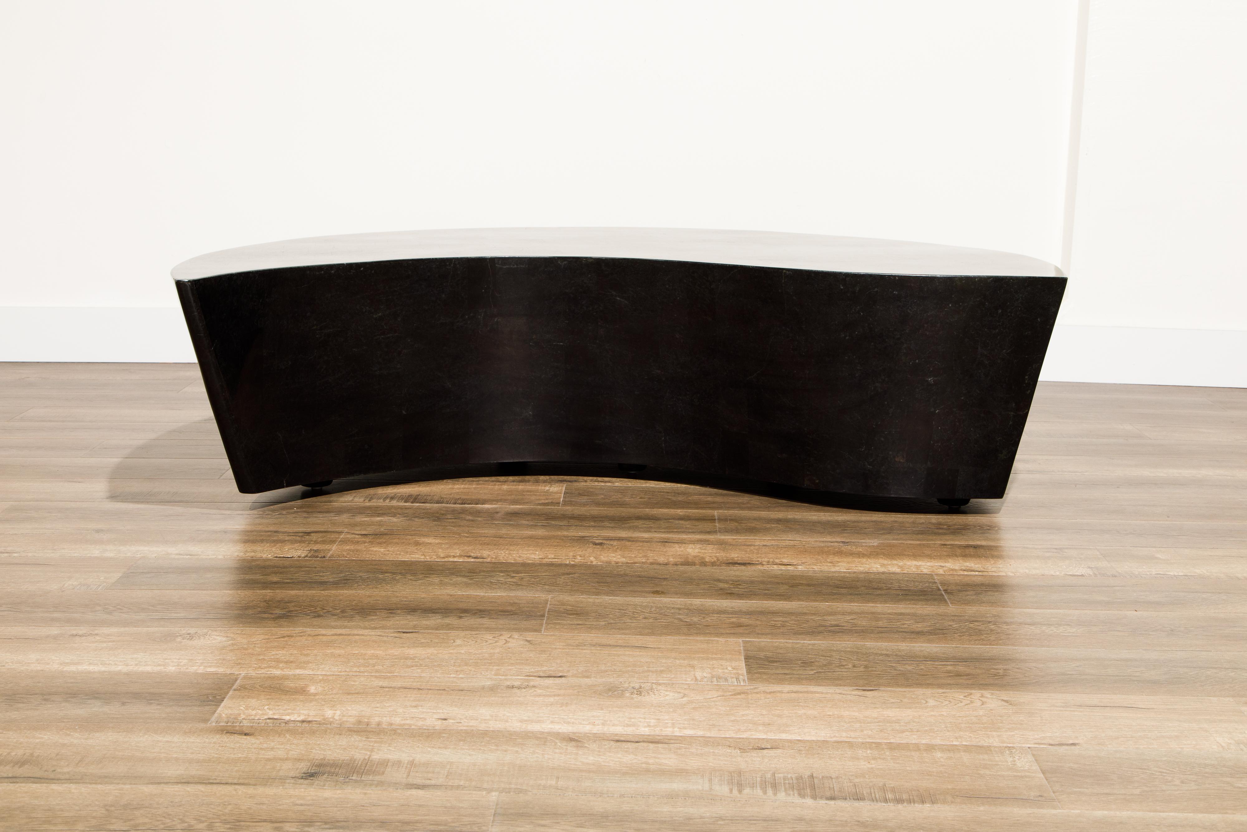 'Hampton' Tessellated Stone Coffee Table by Marquis Collection of Beverly Hills 7