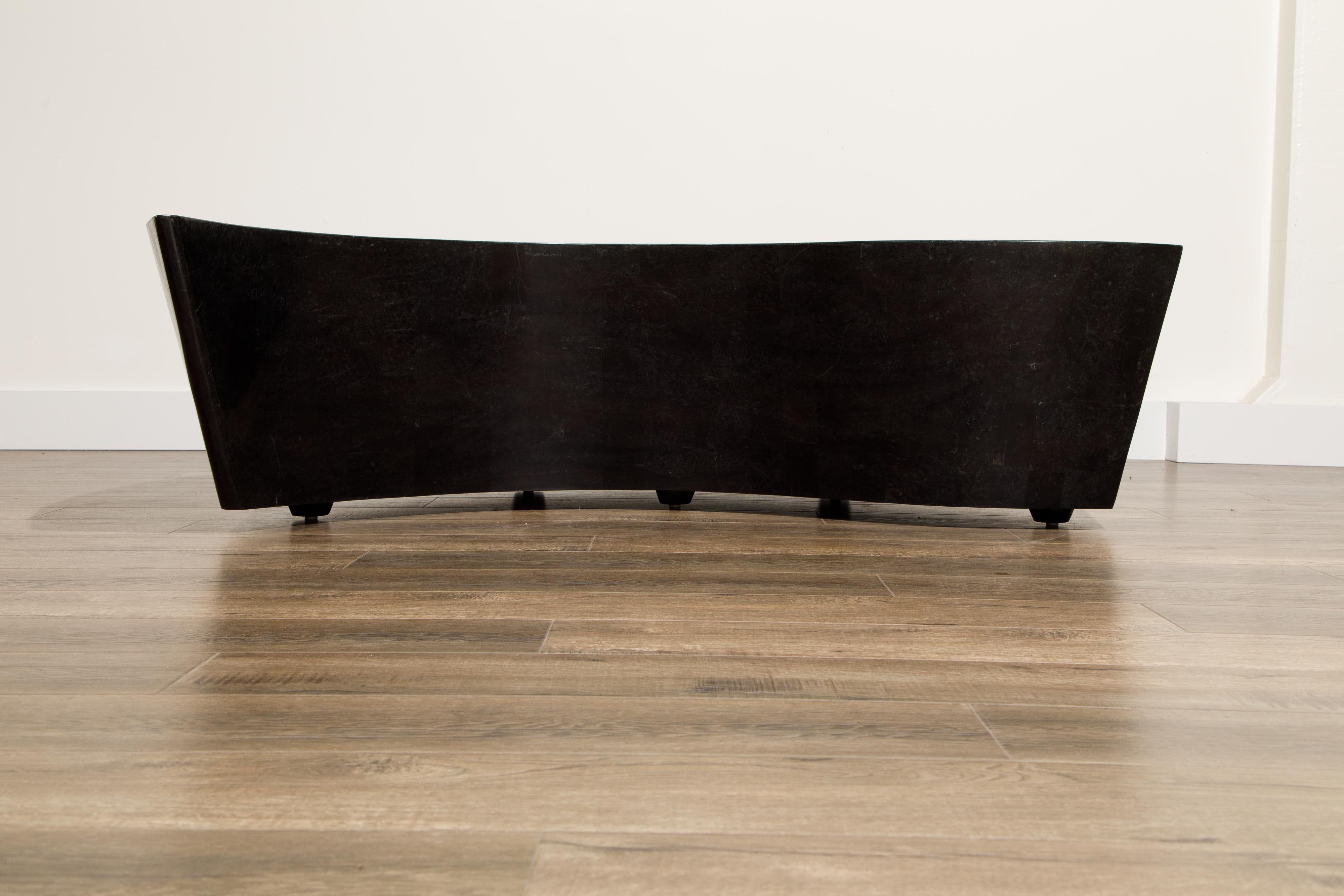 'Hampton' Tessellated Stone Coffee Table by Marquis Collection of Beverly Hills 2