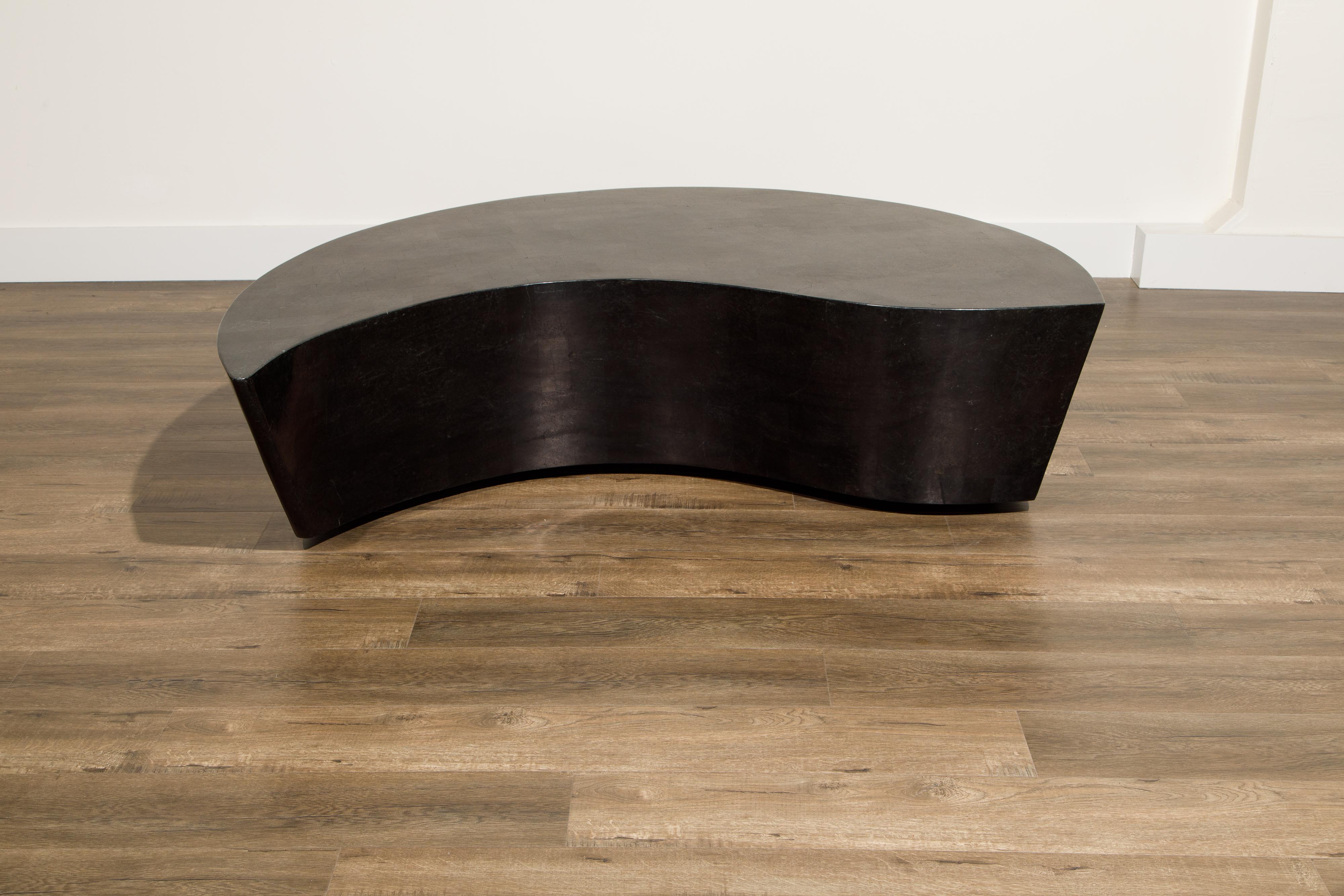 'Hampton' Tessellated Stone Coffee Table by Marquis Collection of Beverly Hills 3
