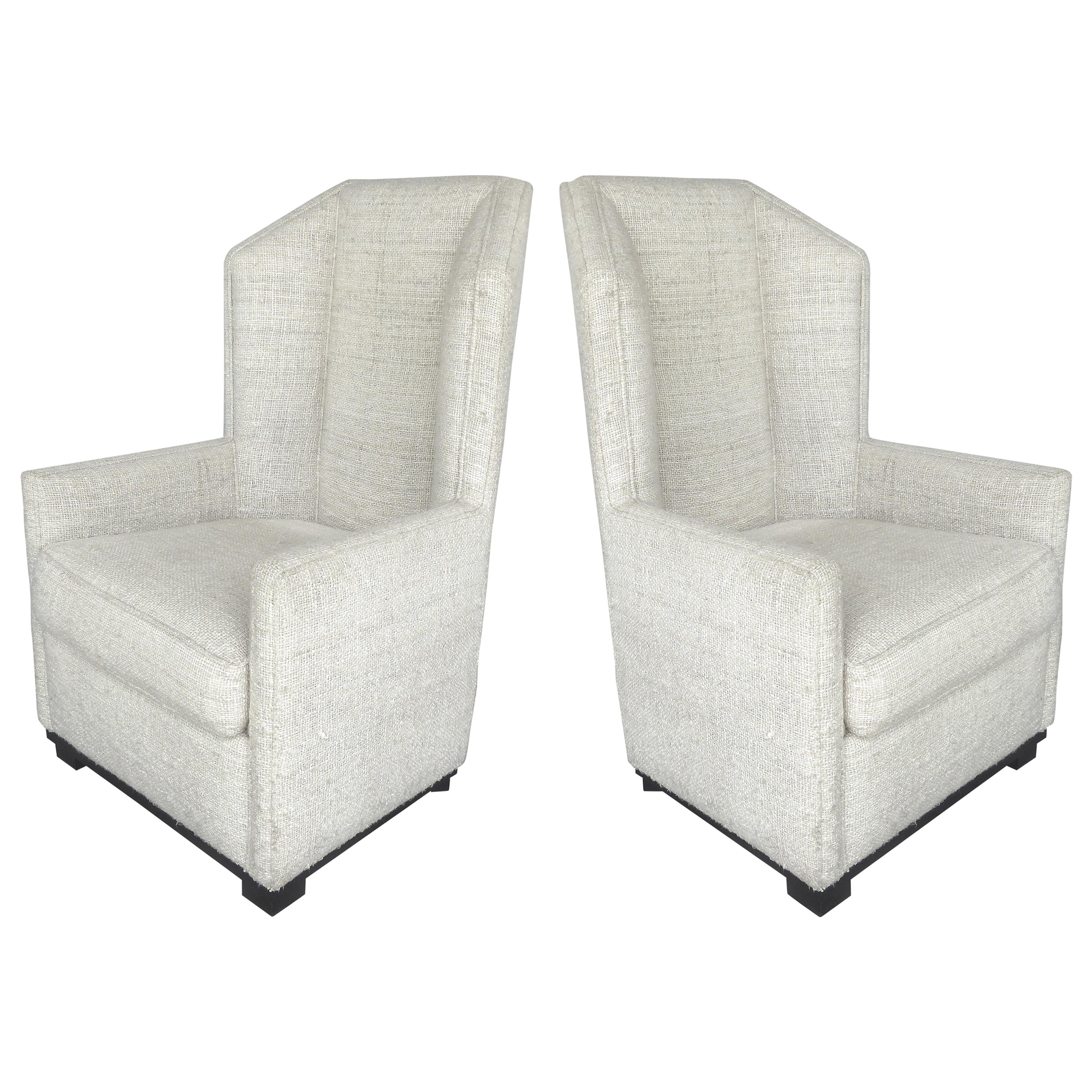 Hampton Wing Chairs by Raul Carrasco, Pair