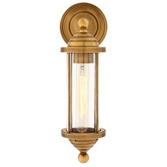 Hamptons Wall Lamp in Vintage Brass or Nickel Finish