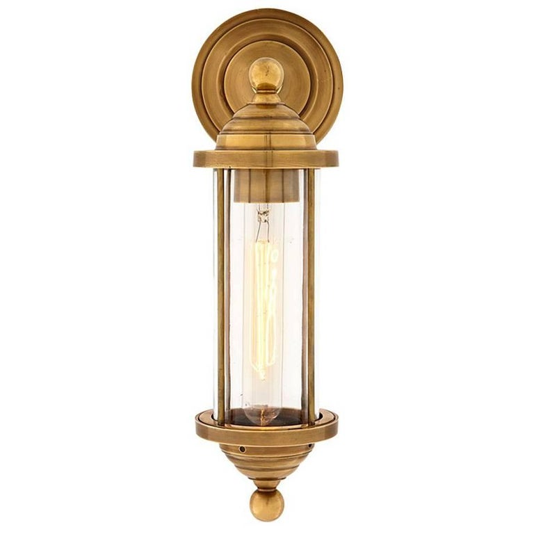 Hamptons Wall Lamp in Vintage Brass or Nickel Finish For Sale at 1stDibs |  ul rewiring hamptons, hamptons lamp, old wall lamp