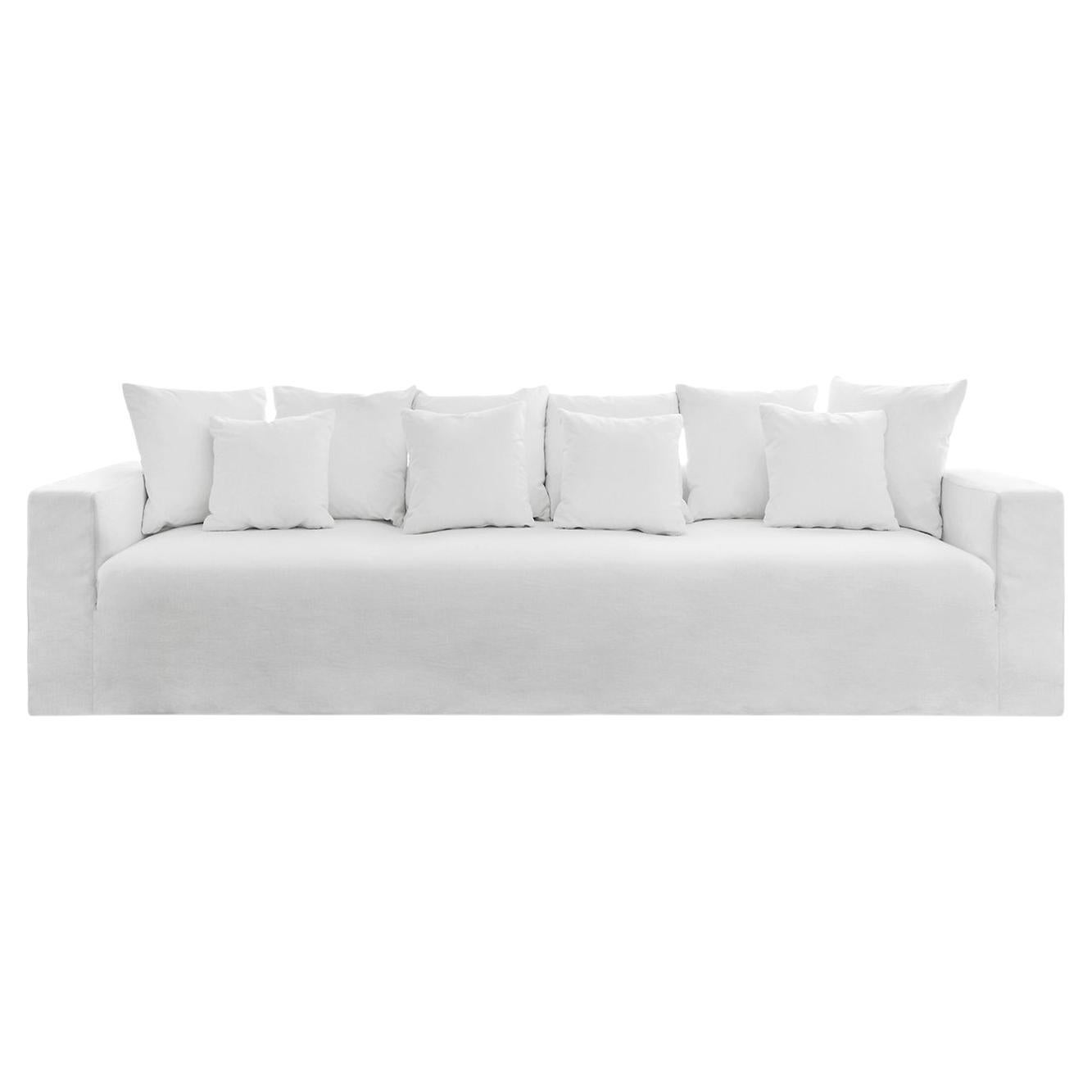 Hamptons Weißes Sofa aus der Collezione Riviera