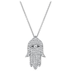 Hamsa Collier de diamants 1,15 carat