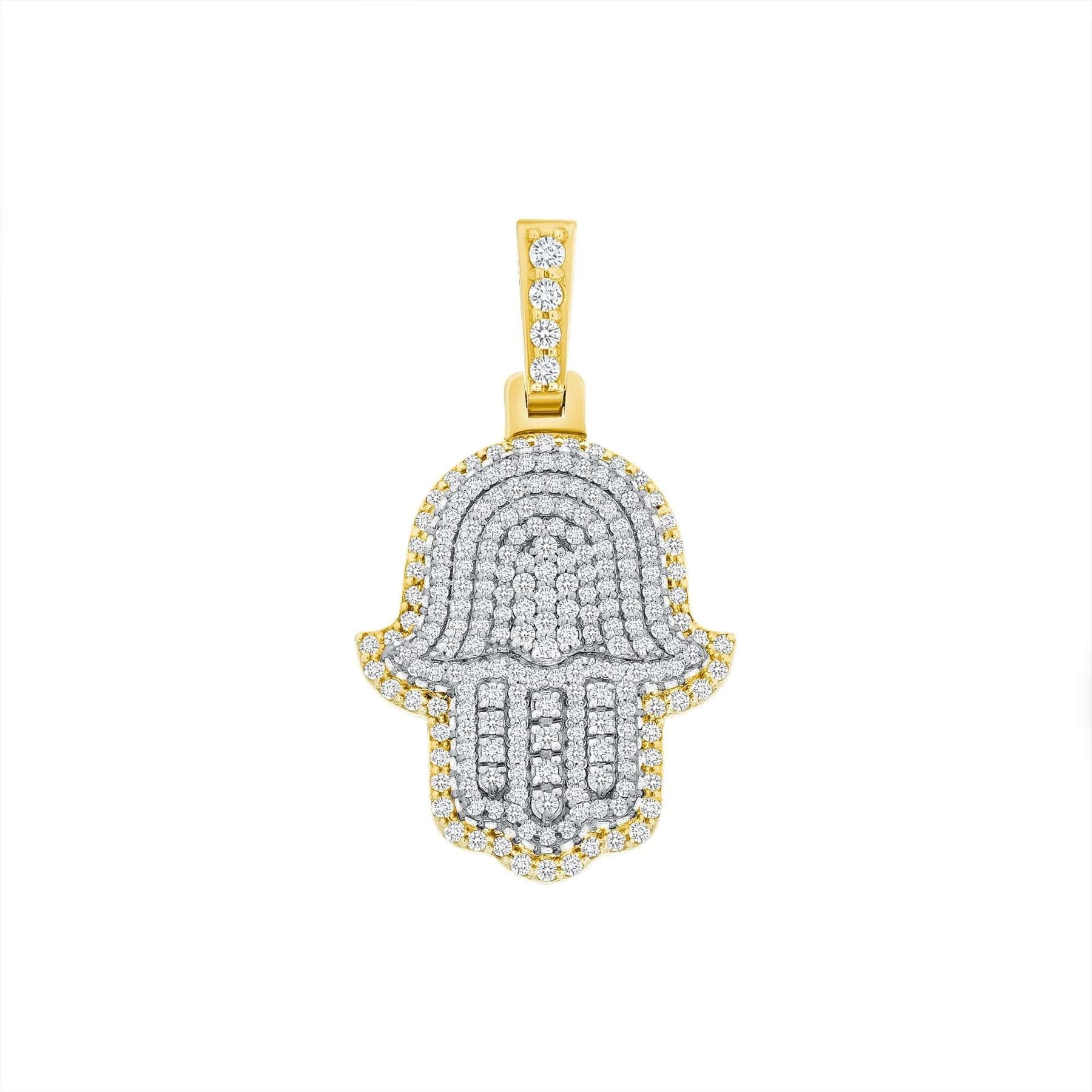 Women's Zara's Diamond Hamsa Necklace For Sale