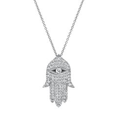 Hamsa Collier de diamants 1,15 carat