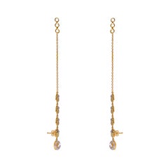 Hamsa Gold Earrings by Kahana Jewels