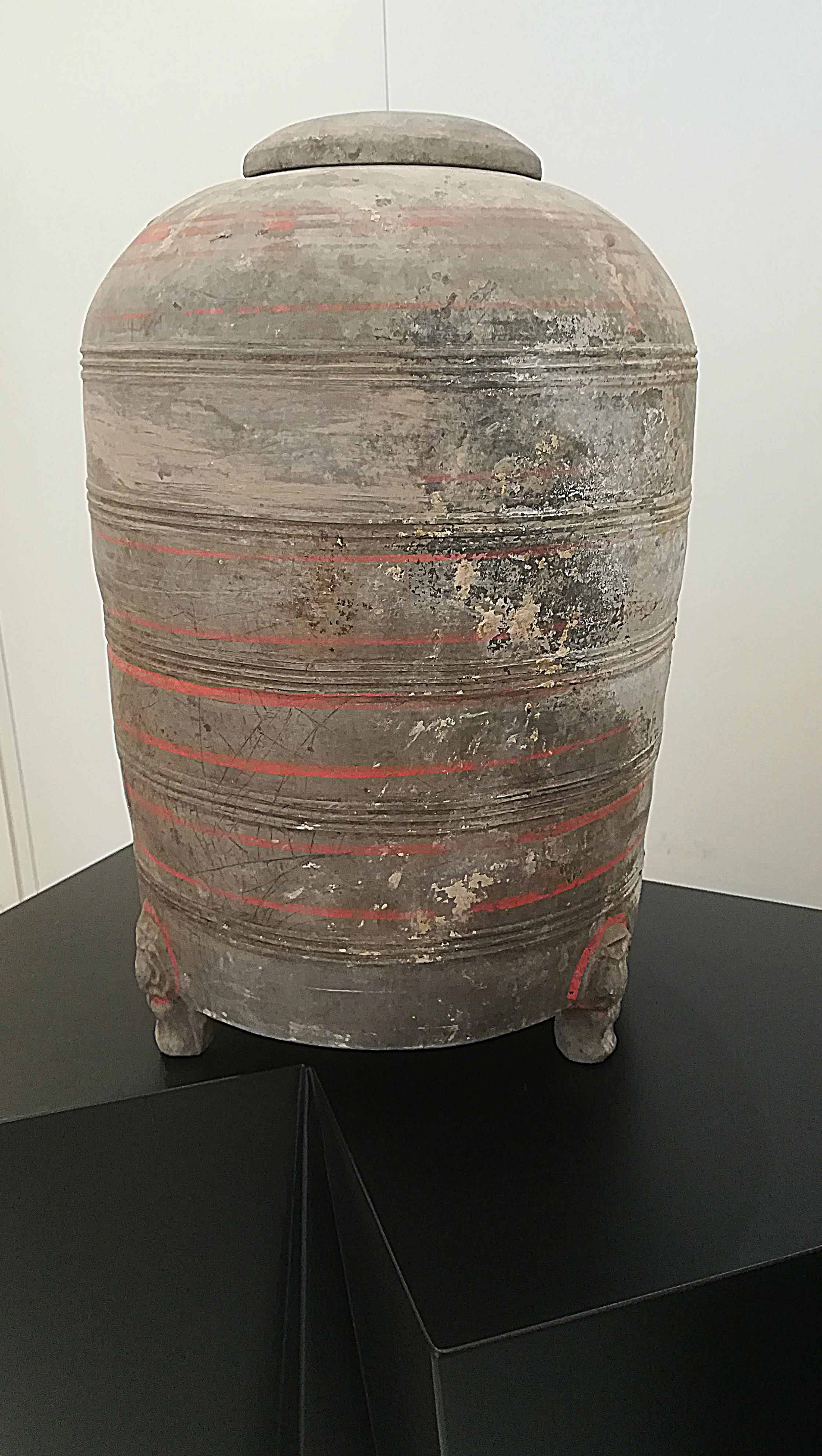 Archaistic Han Dynasty '202 BCE-220 CE' Chinese Covered Pot