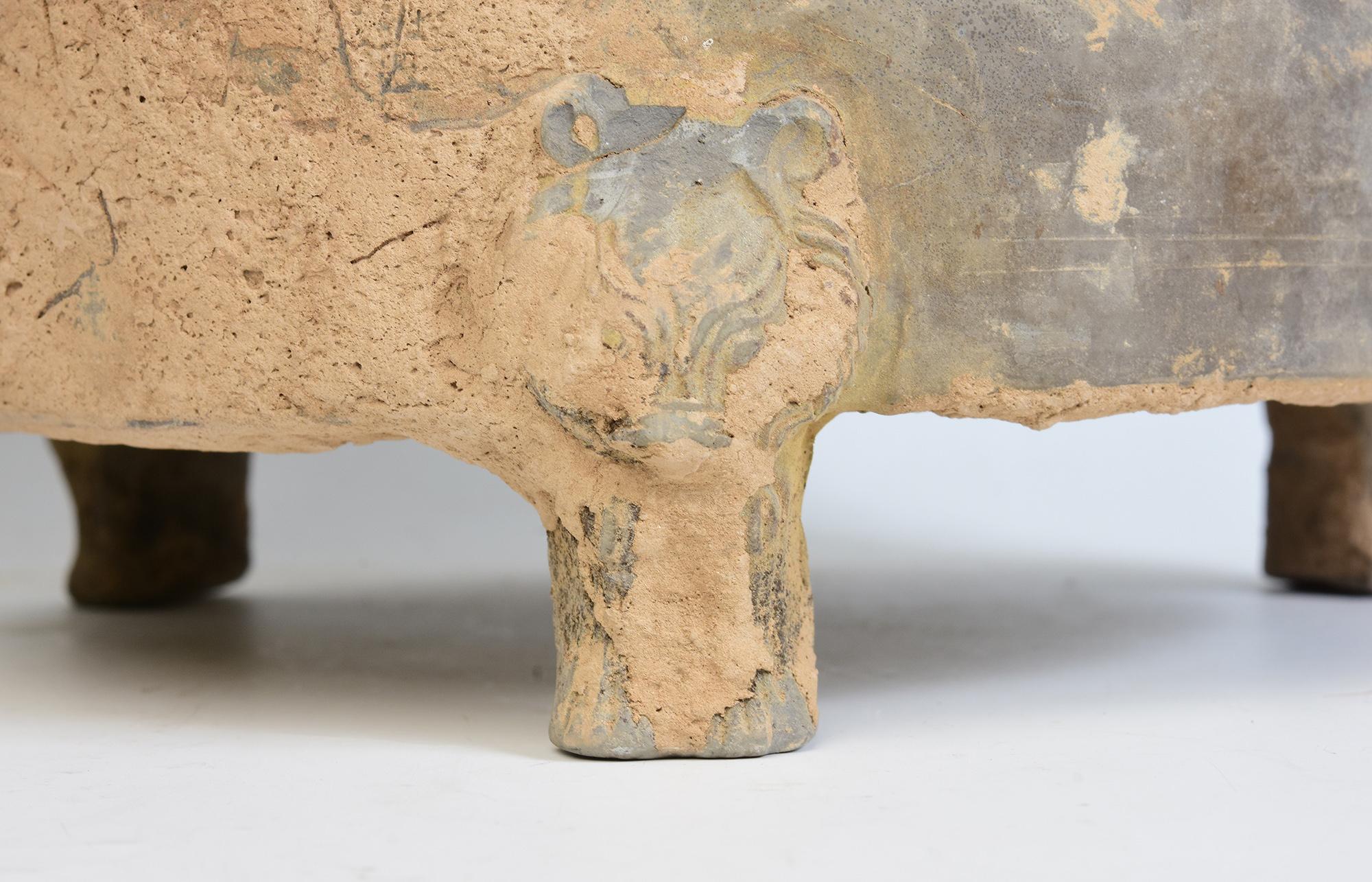 Han Dynasty, A Pair of Antique Chinese Pottery Granary Jars 7