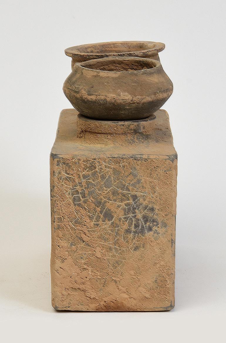 Han Dynasty, a Set of Antique Chinese Pottery Stove For Sale 6