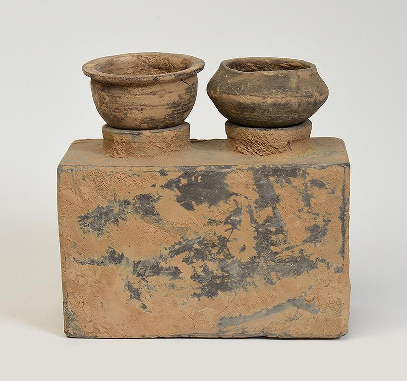 Han Dynasty, A Set of Antique Chinese Pottery Stove For Sale 2