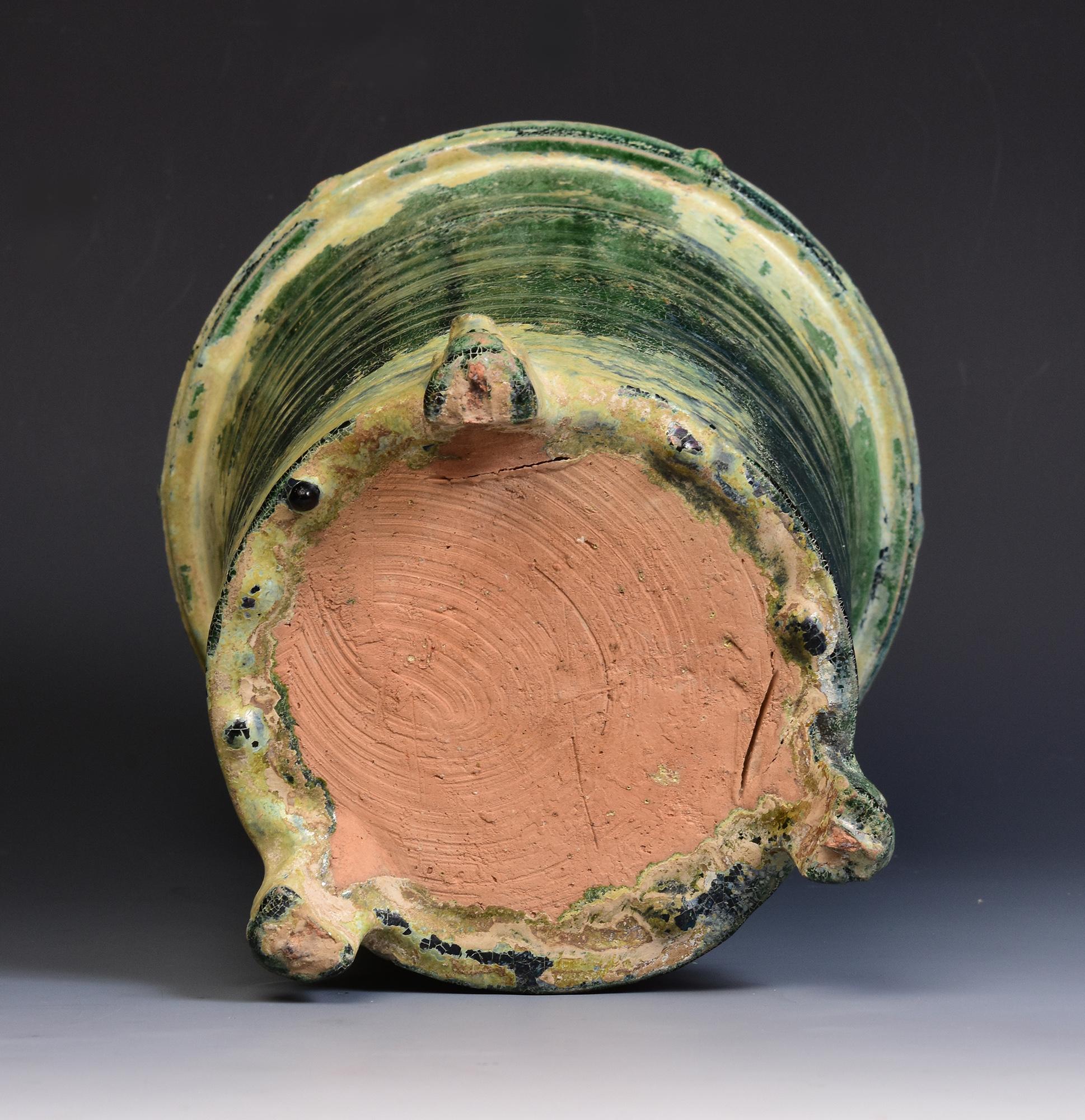 Han Dynasty, antike chinesische grün glasierte Keramik Kornspeicher JAR 7