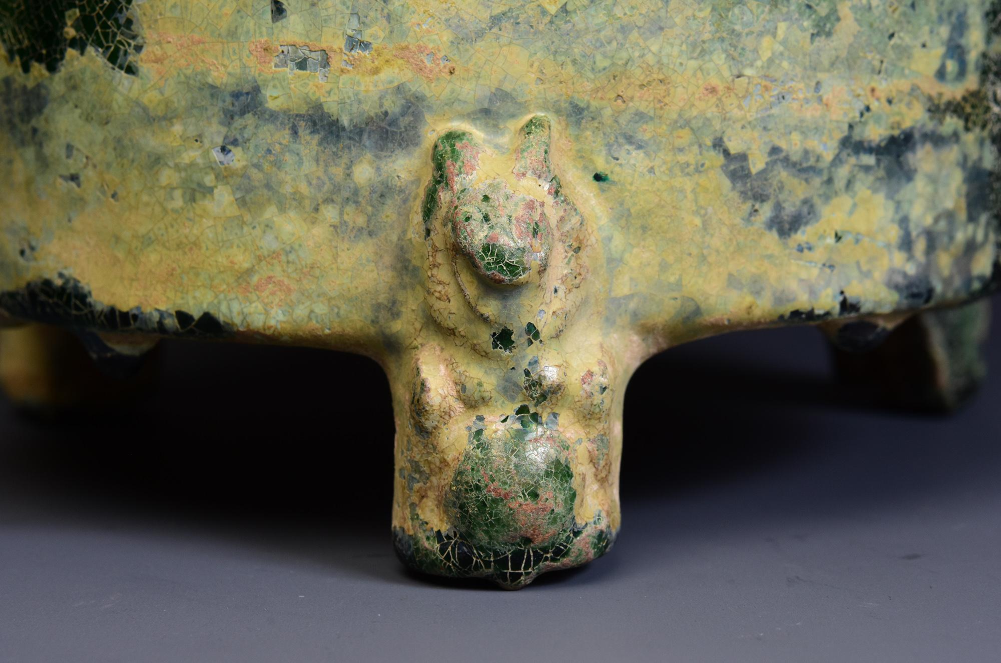 Han Dynasty, antike chinesische grün glasierte Keramik Kornspeicher JAR (Töpferwaren)