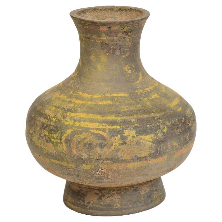 Han Dynasty, Antique Chinese Painted Pottery Jar For Sale
