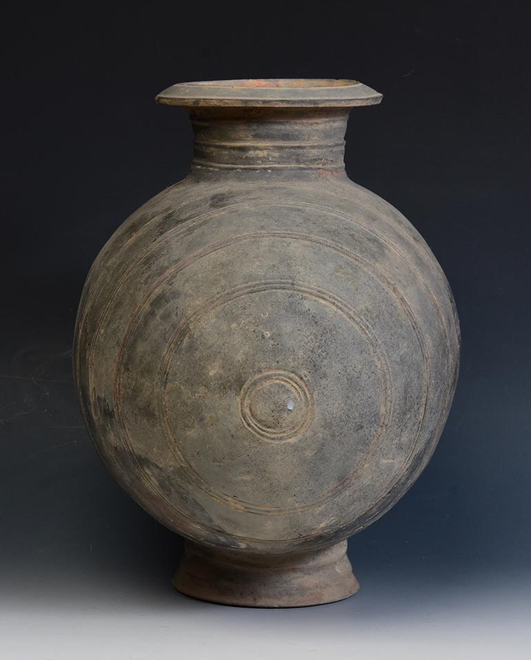Han Dynasty, Antique Chinese Pottery Cocoon Jar 3