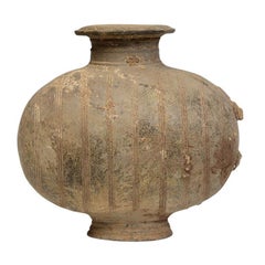 Han Dynasty, Antique Chinese Pottery Cocoon Jar