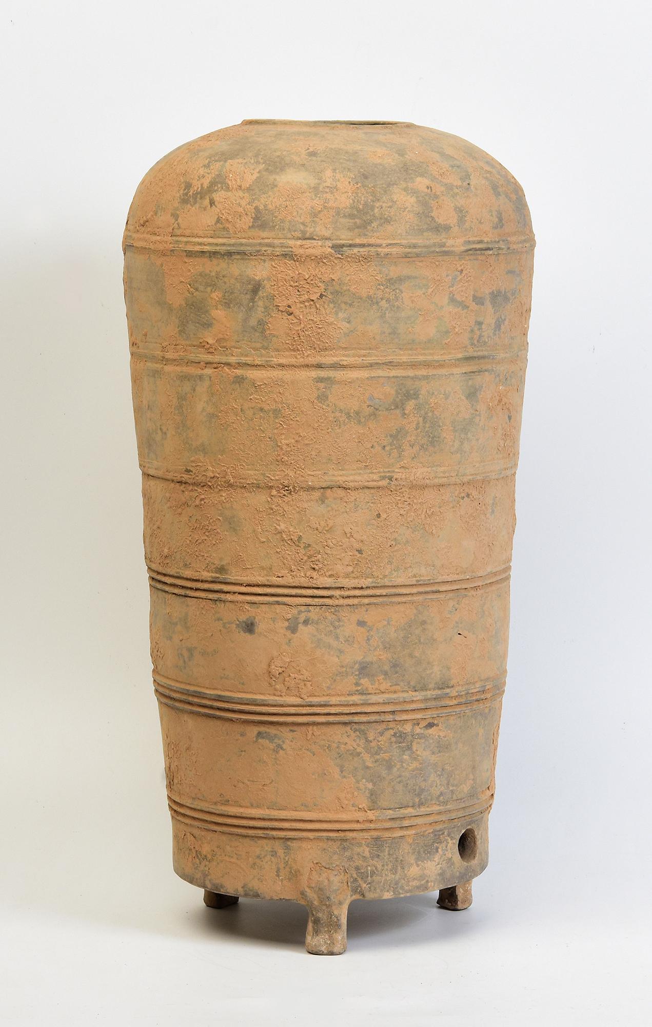 Han Dynasty, Antique Chinese Pottery Granary Jar in vendita 4