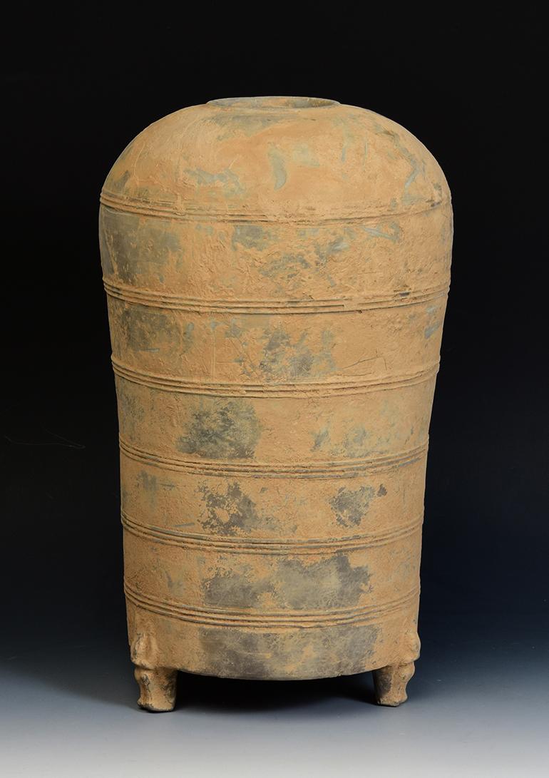 Han Dynasty, Antique Chinese Pottery Granary Jar 6