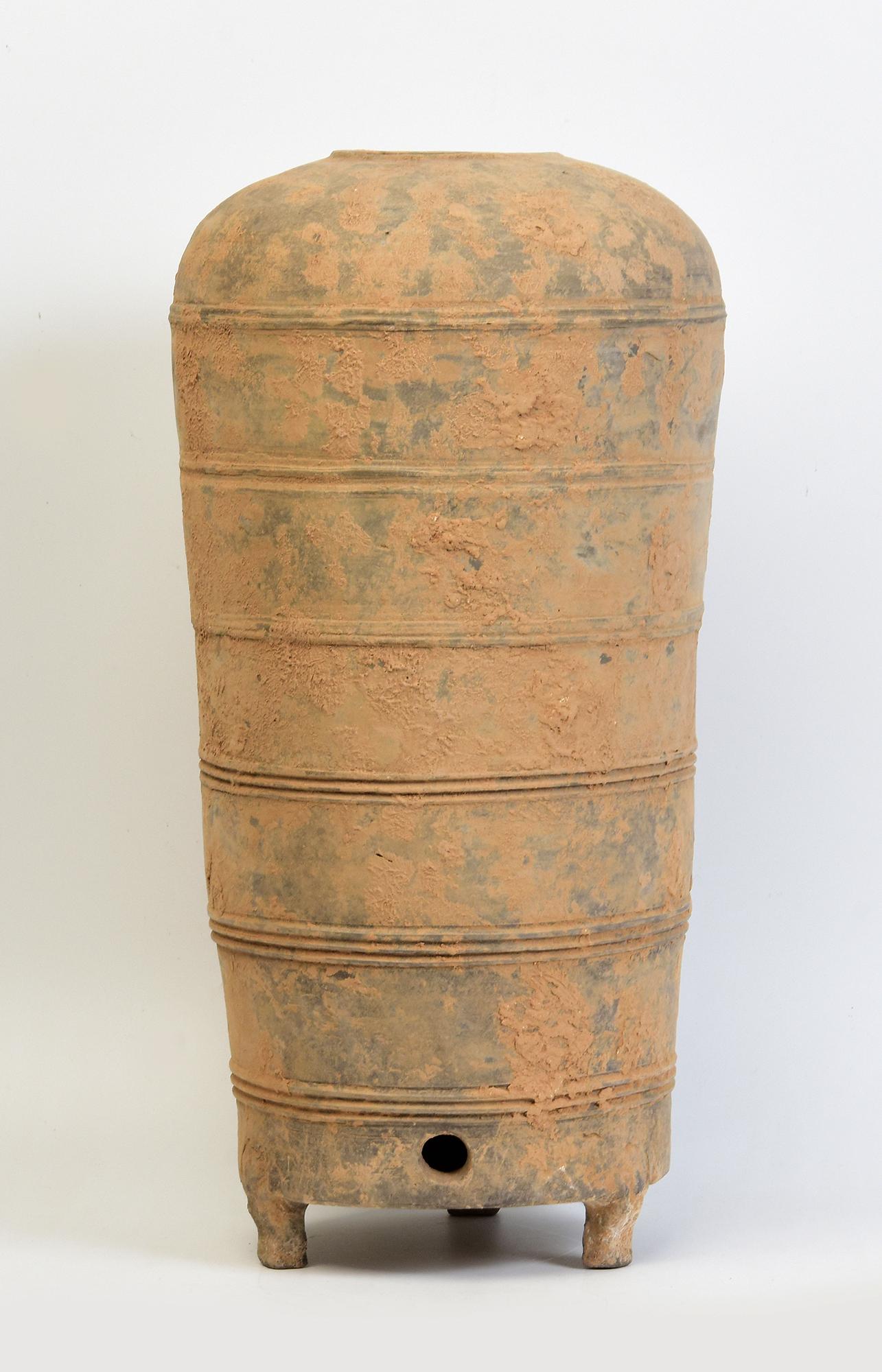 Han Dynasty, Antique Chinese Pottery Granary Jar in vendita 5