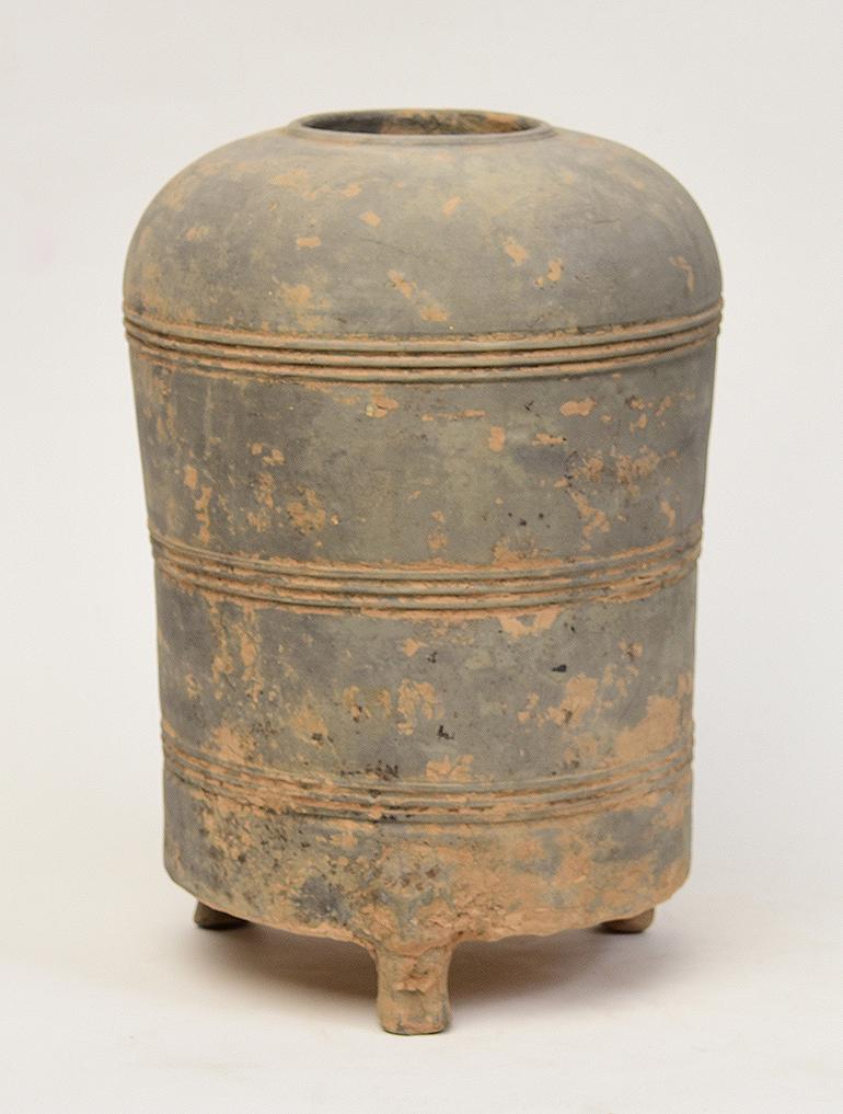 18th Century and Earlier Han Dynasty, Antique Chinese Pottery Granary Jar For Sale