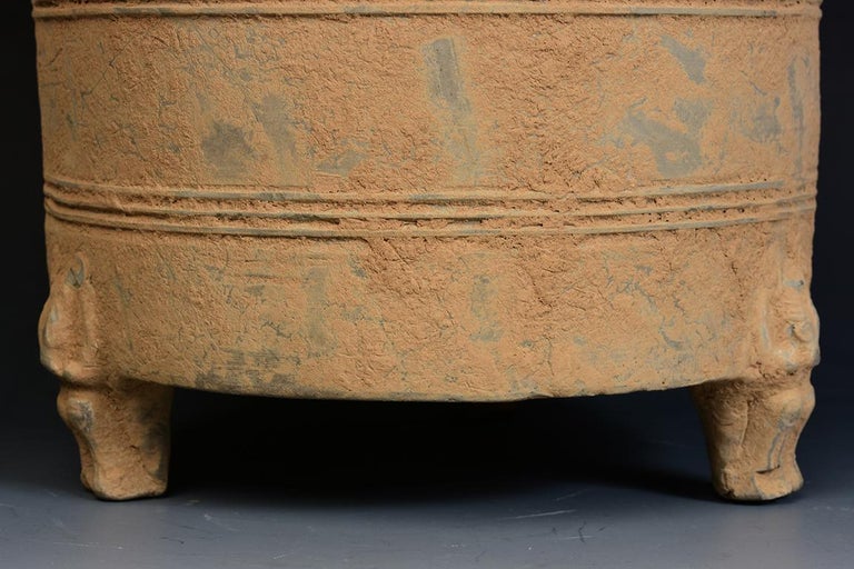 Han Dynasty, Antique Chinese Pottery Granary Jar For Sale at 1stDibs