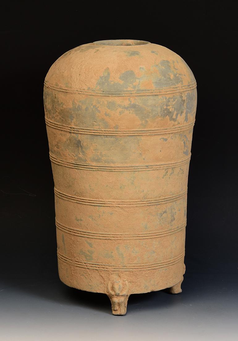 Han Dynasty, Antique Chinese Pottery Granary Jar 2