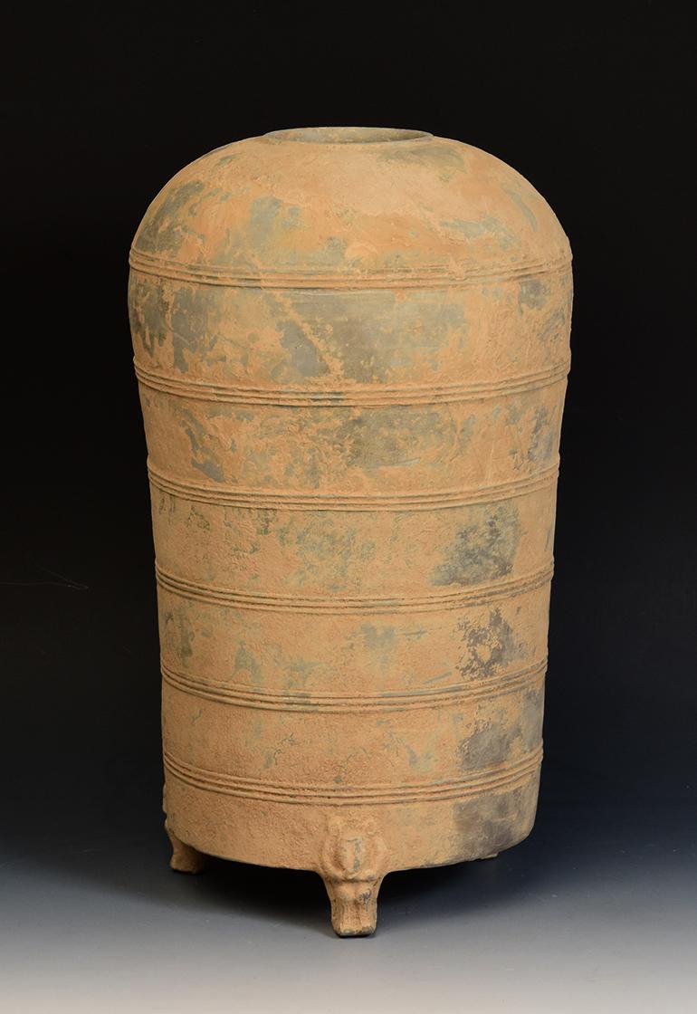 Han Dynasty, Antique Chinese Pottery Granary Jar 4