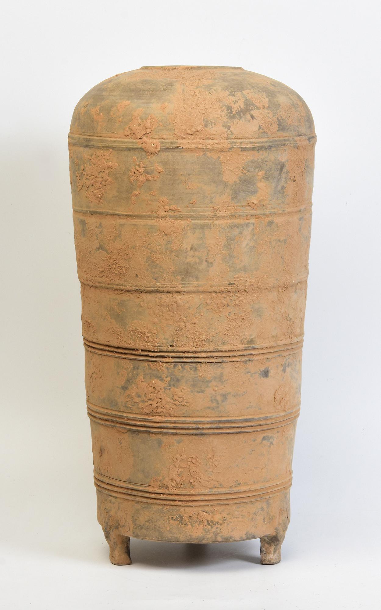 Han Dynasty, Antique Chinese Pottery Granary Jar in vendita 3