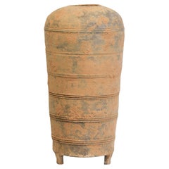 Pot à granit ancien en poterie chinoise de la dynastie Han