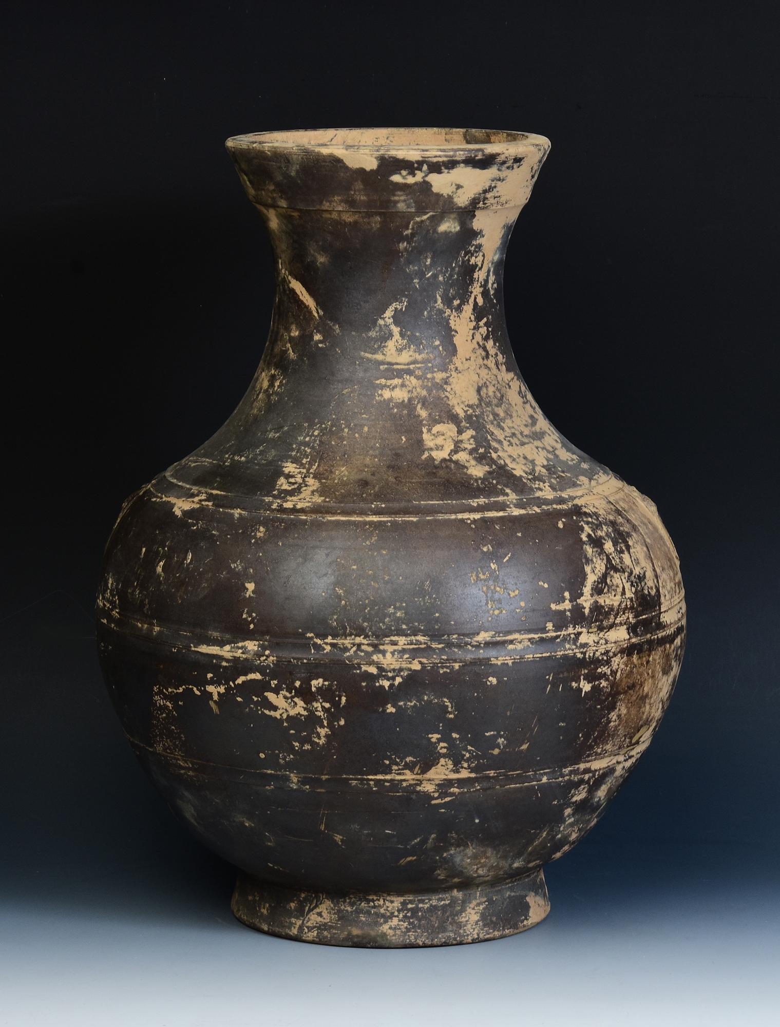 Han Dynasty, Antique Chinese Pottery Hu Jar For Sale 6