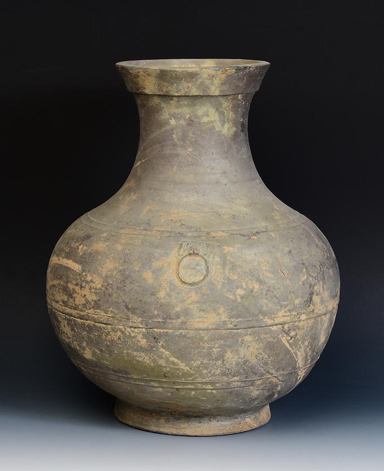 Han Dynasty, Antique Chinese Pottery Hu Jar For Sale 6