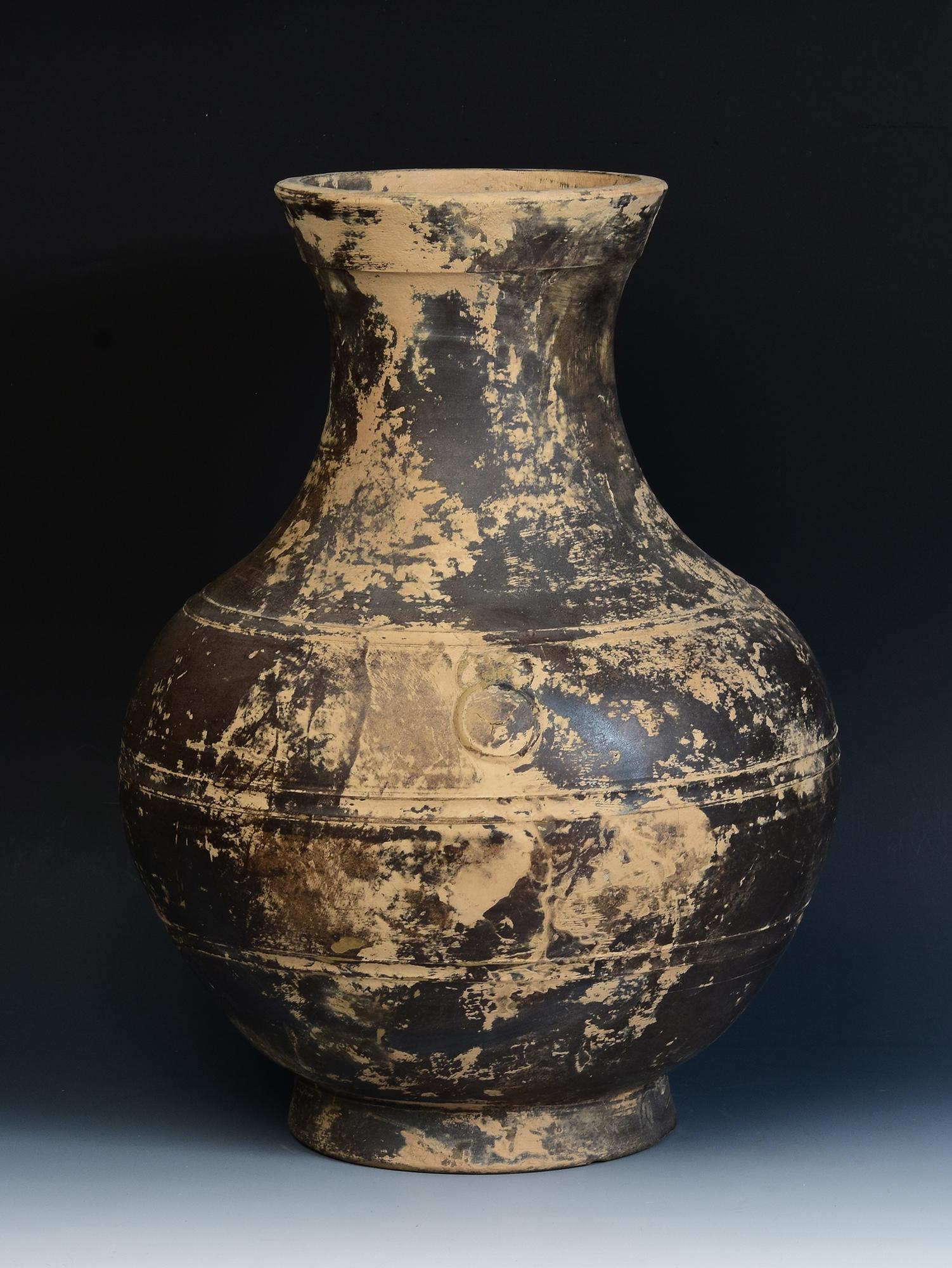 Han Dynasty, Antique Chinese Pottery Hu Jar For Sale 7