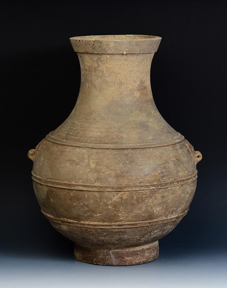 Han Dynasty, Antique Chinese Pottery Hu Jar For Sale at 1stDibs