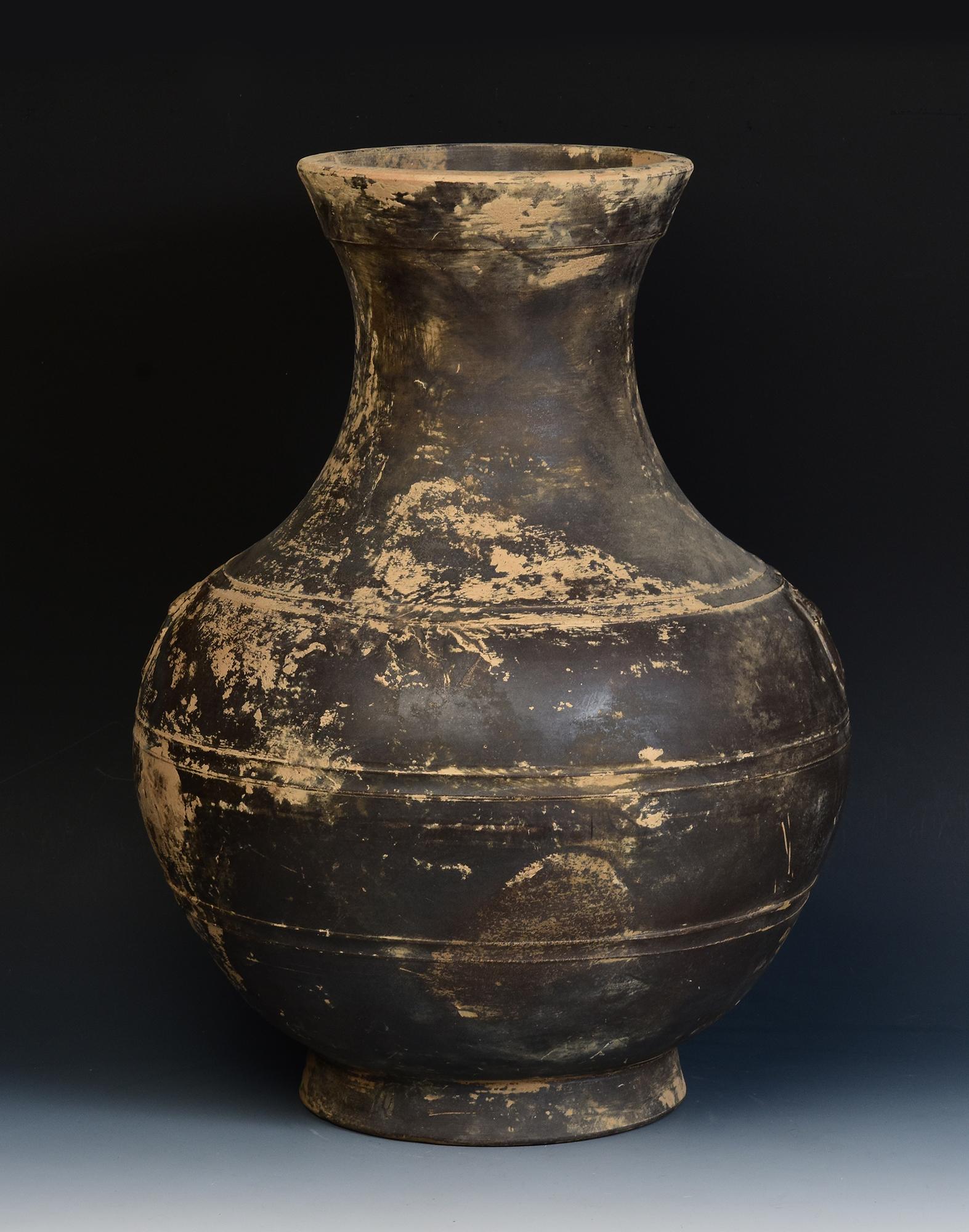 Han Dynasty, Antique Chinese Pottery Hu Jar For Sale 9
