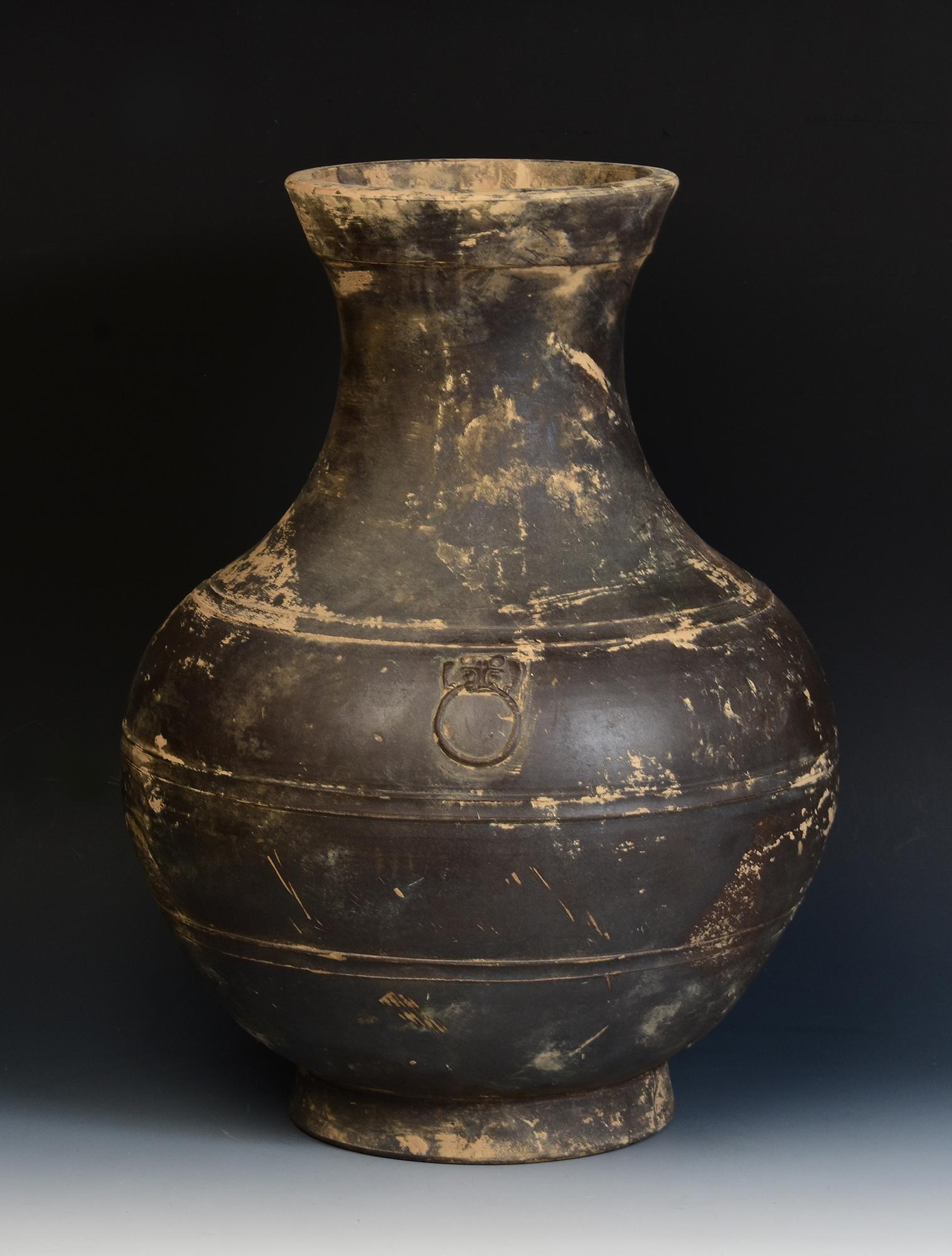 Han Dynasty, Antique Chinese Pottery Hu Jar For Sale 10