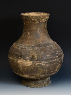 Pot à Hu en poterie chinoise ancienne de la dynastie Han