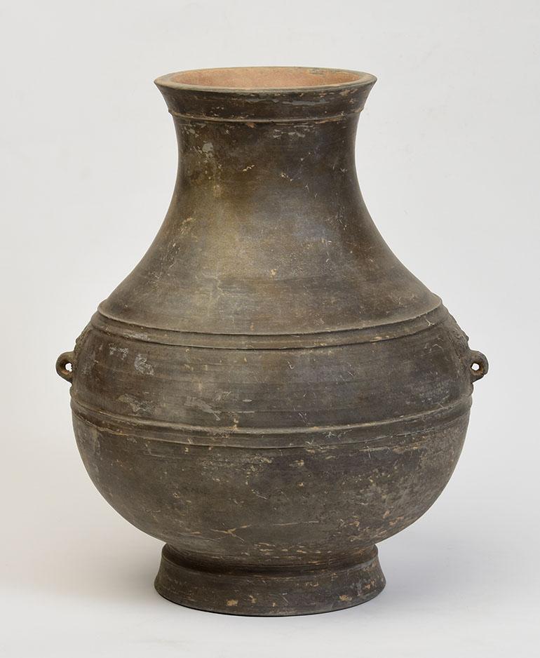 Han Dynasty, Antique Chinese Pottery Hu Jar 3