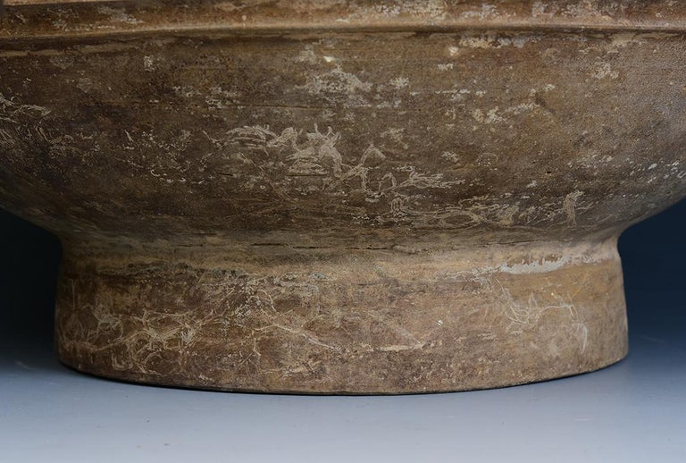 Han Dynasty, Antique Chinese Pottery Hu Jar For Sale at 1stDibs