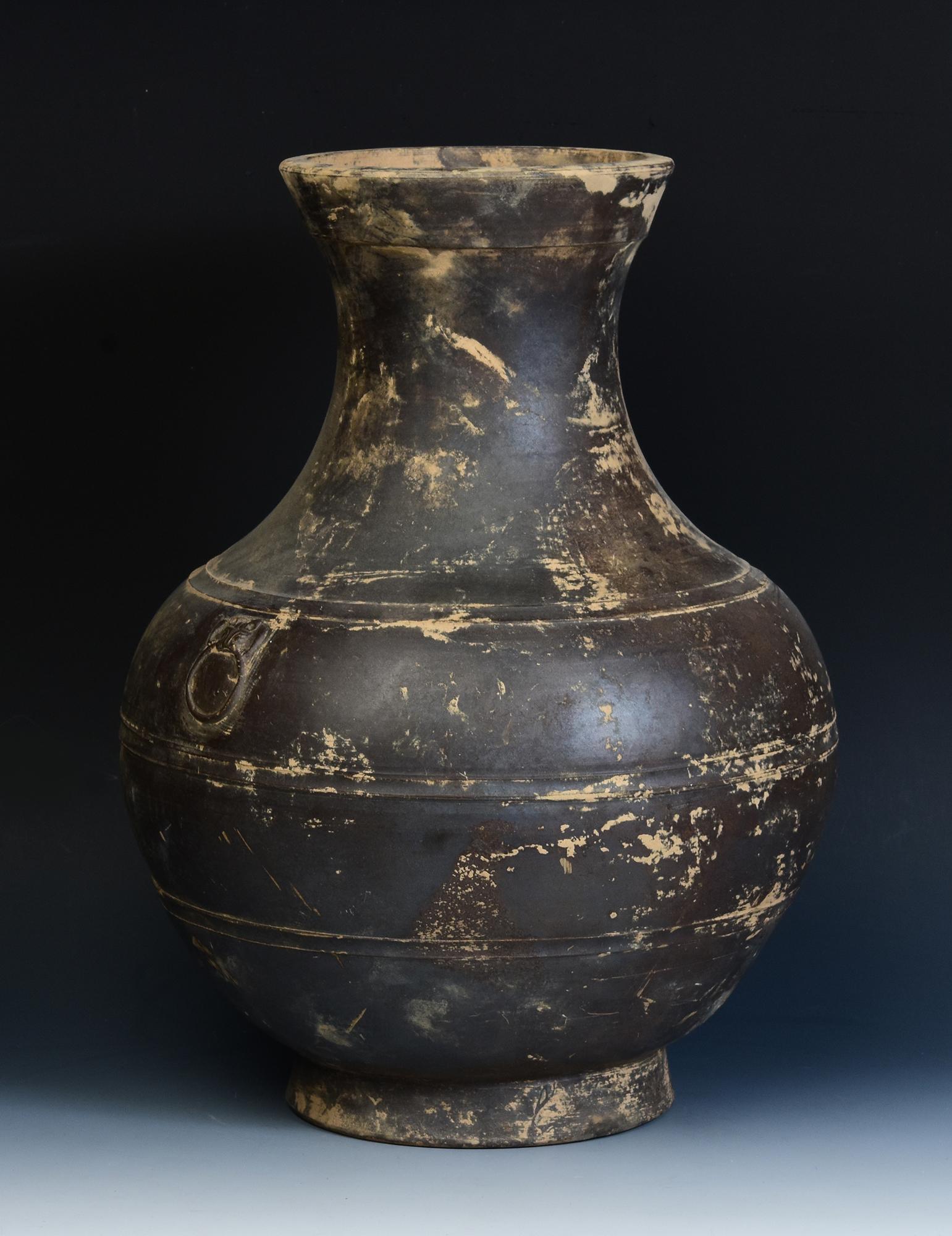 Han Dynasty, Antique Chinese Pottery Hu Jar For Sale 5