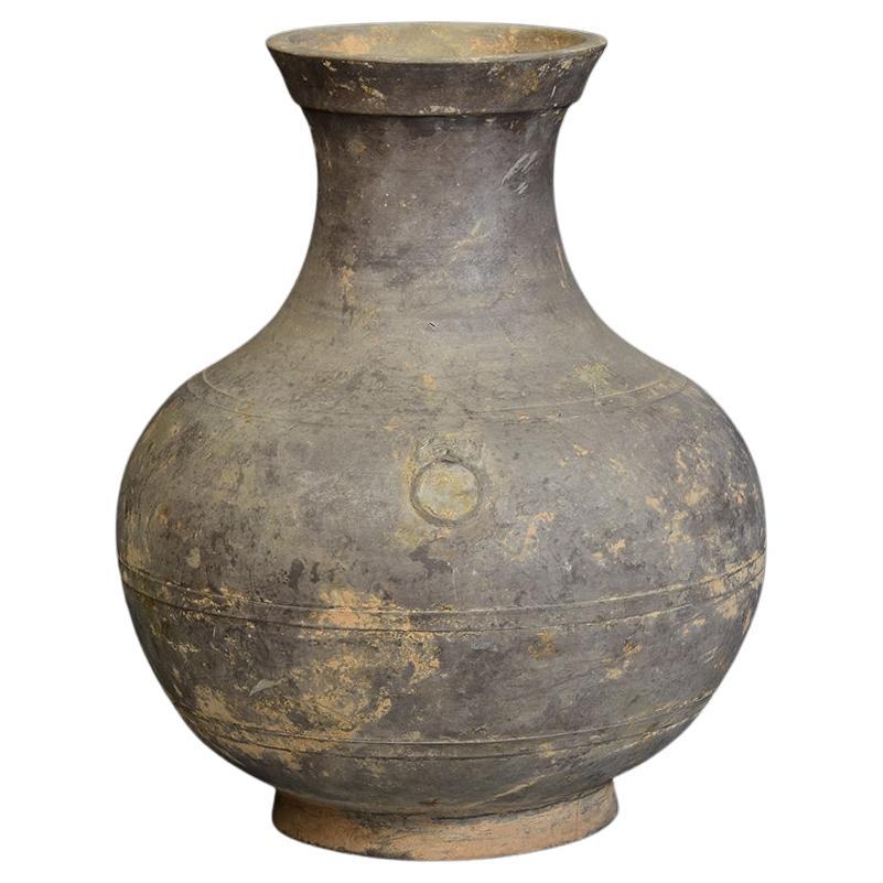 Pot à Hu en poterie chinoise ancienne de la dynastie Han