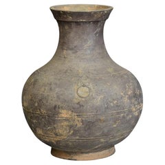 Han Dynasty, Used Chinese Pottery Hu Jar
