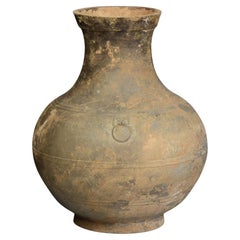 Pot à Hu en poterie chinoise ancienne de la dynastie Han