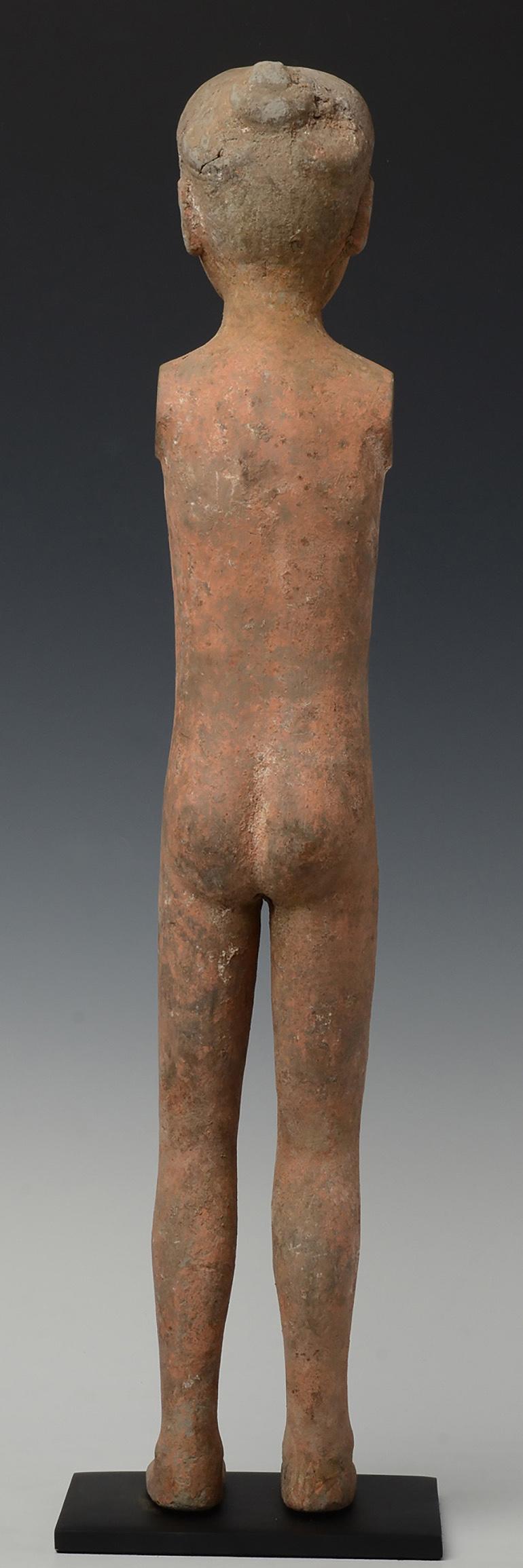 Han Dynasty, Antique Chinese Pottery Stick Man 2