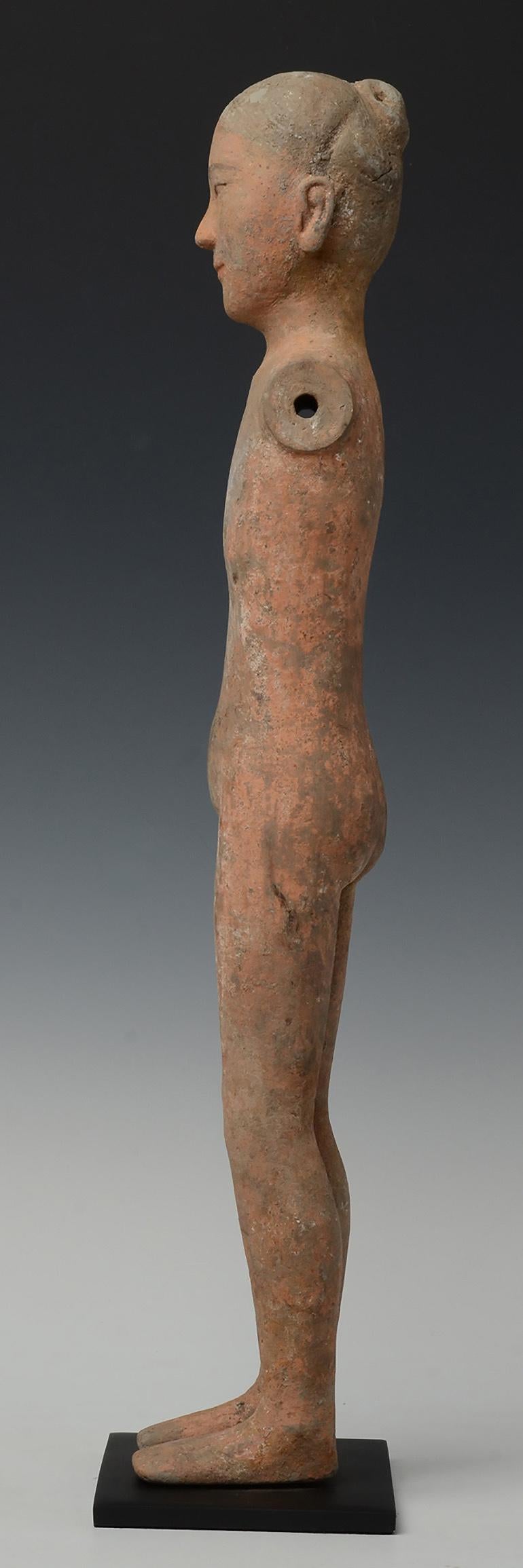 18th Century and Earlier Han Dynasty, Antique Chinese Pottery Stick Man