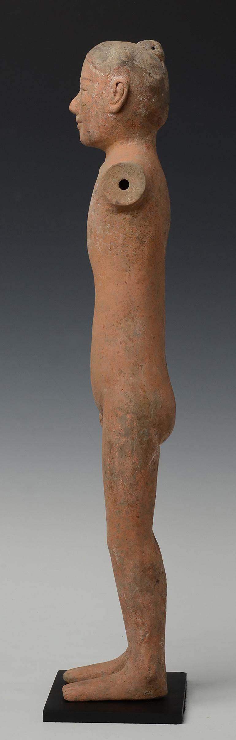 Han Dynasty, Antique Chinese Pottery Stick Man 3