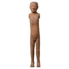 Han Dynasty, Antique Chinese Pottery Stick Man
