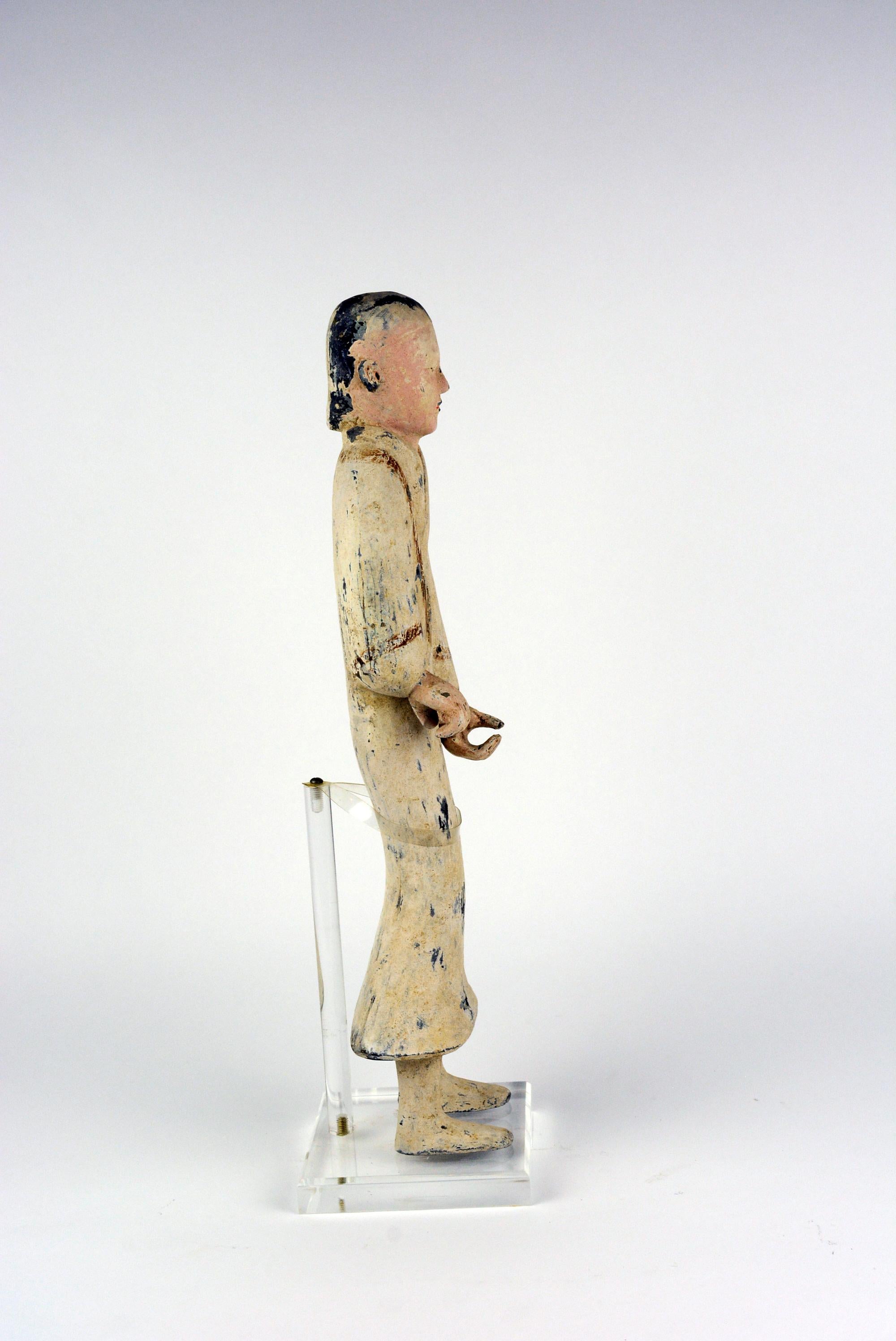 Pottery Han Dynasty Court Attendant For Sale